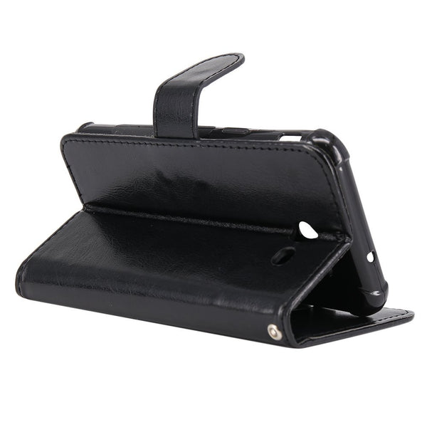 Samsung Galaxy J7 V / J7 2017 / J7 Prime / J7 Perx / J7 Sky Pro / Galaxy Halo Case, LK Luxury PU Leather Wallet Flip Protective Case Cover with Card Slots and Stand