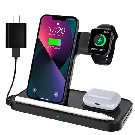 LK Wireless Car Charger,15W Auto-Clamping Wireless Car Charger Mount,Air Vent Phone Holder Compatible with iPhone 13/13 Mini/13 Pro/13 Pro Max/12/11/X/XR/8/8 Plus