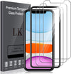 LK 3 Pack Screen Protector Compatible for iPhone 11 and iPhone XR Tempered Glass