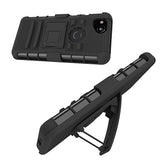 Google Pixel 2 Case, LK [Heavy Duty] Black Armor Holster Defender Full Body Protective Hybrid Cases Cover with Kickstand & Belt Clip