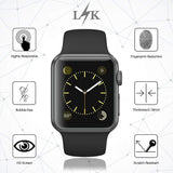 [6 Pack] LK for Apple Watch Screen Protector (38mm Series 3/2/1 40mm Series 4 Compatible), Liquid Skin [Full Coverage] [Anti-Bubble] HD Clear with Lifetime Replacement Warranty