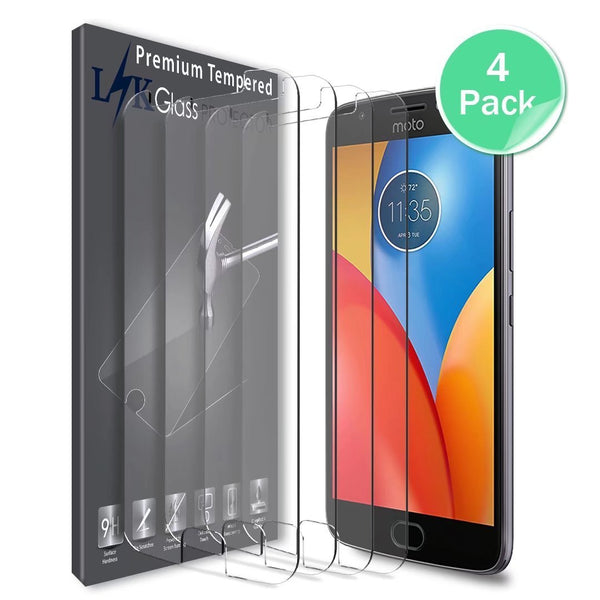 Motorola Moto E4 / Moto E (4th Generation) Screen Protector, LK [Tempered Glass] with Lifetime Replacement Warranty [NOT fit for Moto E4 Plus]