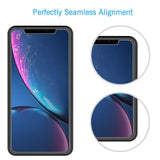 [3 Pack] LK for iPhone XR Screen Protector 6.1, [Tempered Glass][Case Friendly] DoubleDefence Technology [Alignment Frame Easy Installation] with Lifetime Replacement Warranty