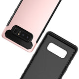Galaxy Note 8 Carbon Fiber Case,  Shock Absorption Hybrid Armor Defender Protective Case
